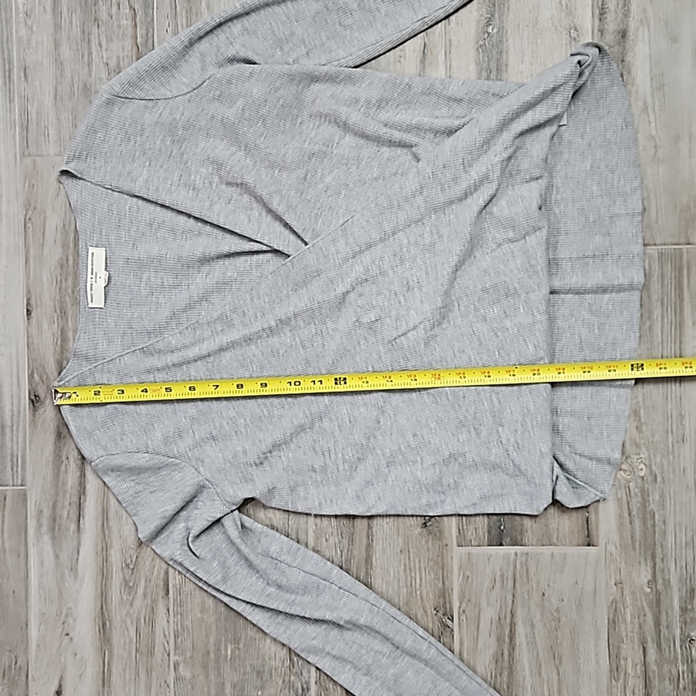Urban Outfitters Project Social T grey waffle knit long sleeve top size … - Picture 7 of 9
